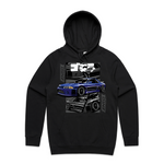 D1 Apparel 'R32 Skyline' Blue Colourburst Hoodie