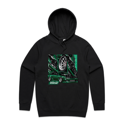 D1 Apparel 'S14 Silvia' Deep Green Hoodie