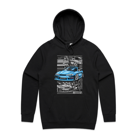 D1 Apparel 'S14 Silvia' Blue Colourburst Hoodie